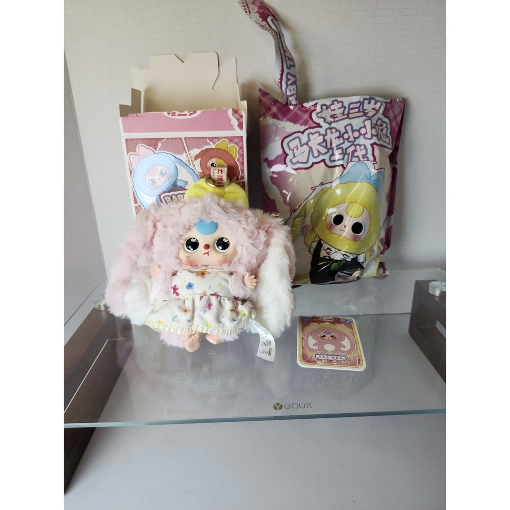 Baby Three Macaron Bunny V2 Plush, Confirmed NEW
